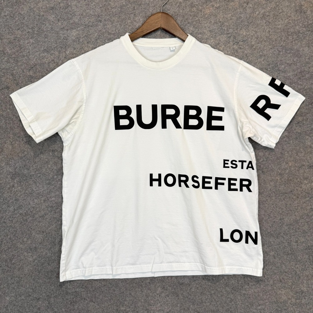 Burberry Horseferry Print Oversized T Shirt Mens Medium AOP Designer Tee London